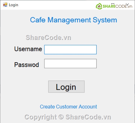C#,quản lý cà phê,quản lý cà phê C#