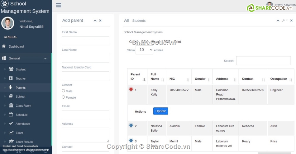 Hệ thống quản lý,quản lý php,quản lý,php,mysql