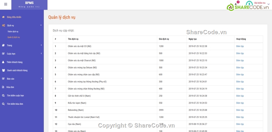 SQL,Hệ thống quản lý,thẩm mỹ,viện