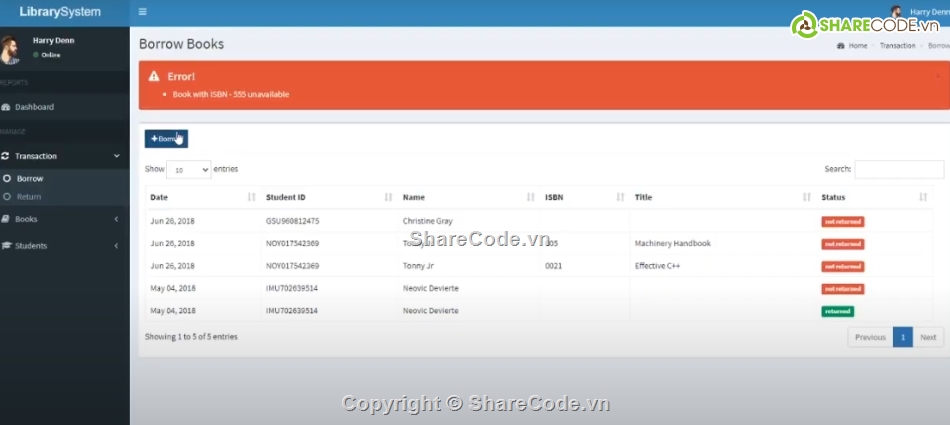 quản lý,Hệ thống quản lý,quản lý thư viện PHP
