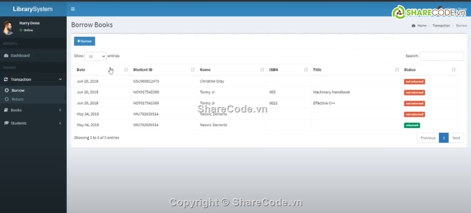 quản lý,Hệ thống quản lý,quản lý thư viện PHP