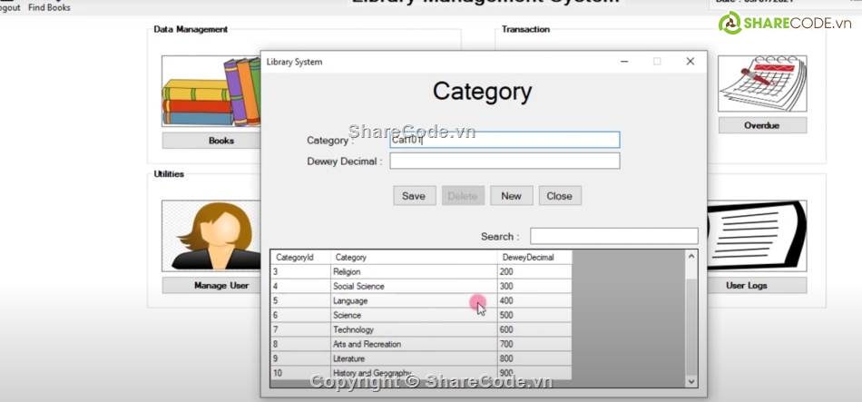 Hệ thống quản lý,.NET,QL thư viện