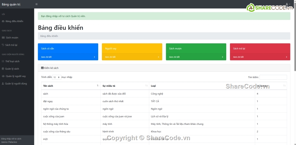 mysql,Hệ thống quản lý,quản lý thư viện PHP