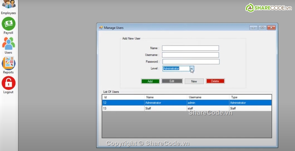 C#,tiền,quản lý,quản lý tiền lương,Hệ thống quản lý,quản lý tiền lương C#