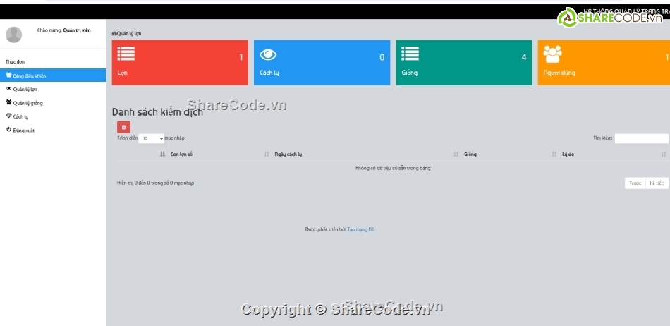 trang quản lý,quản lý,chăn nuôi,trang trại chăn nuôi
