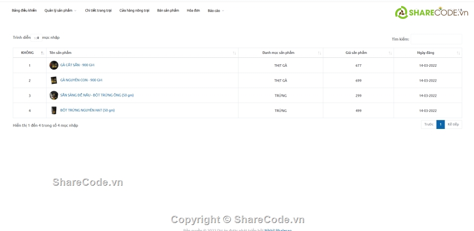 trang quản lý,quản lý hệ thống,quản lý trang trại