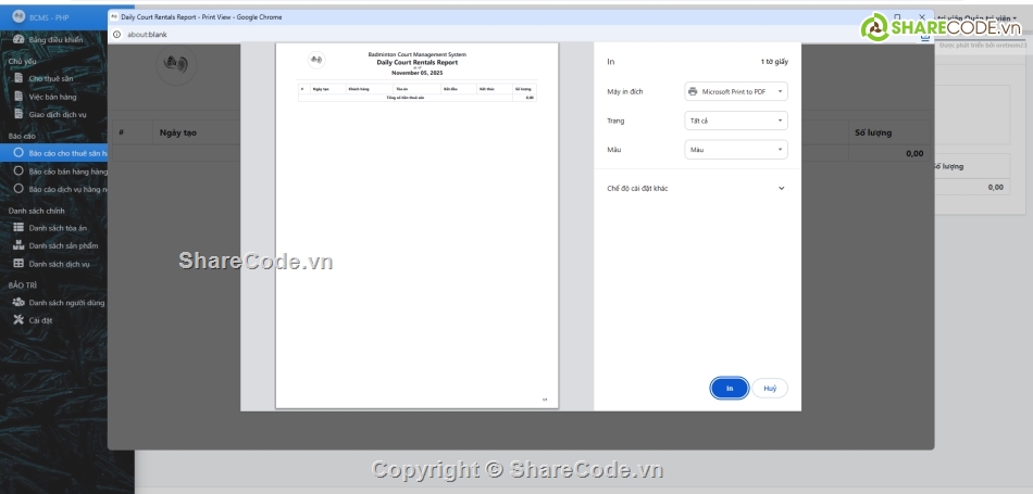 Hệ thống quản lý,OOP,cầu lông