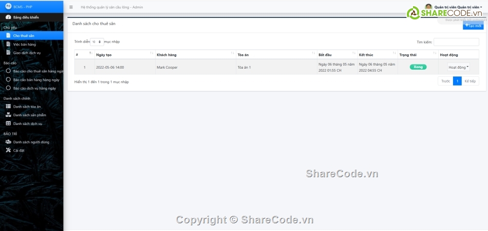 Hệ thống quản lý,OOP,cầu lông
