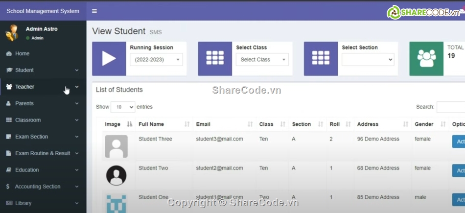 Code quản lý,trường học,Hệ thống quản lý,Code PHP quản lý trường