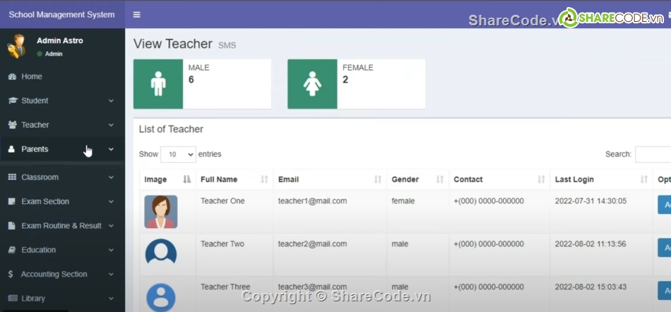 Code quản lý,trường học,Hệ thống quản lý,Code PHP quản lý trường