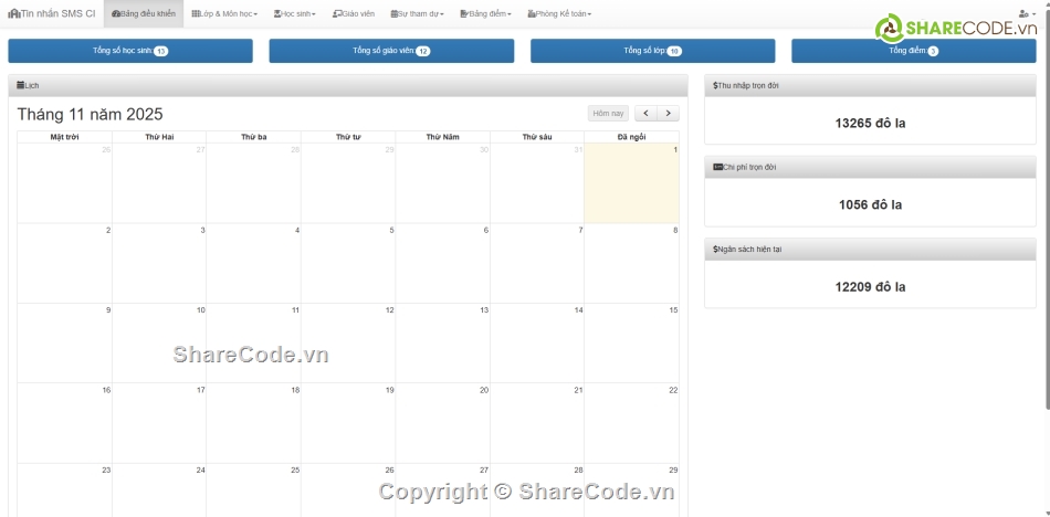 Code quản lý,trường học,Hệ thống quản lý,Code PHP quản lý trường