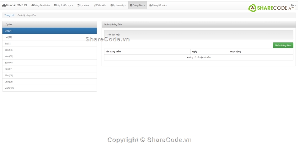 Code quản lý,trường học,Hệ thống quản lý,Code PHP quản lý trường