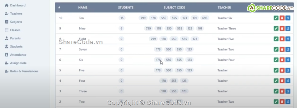 trường học,Laravel,Hệ thống quản lý