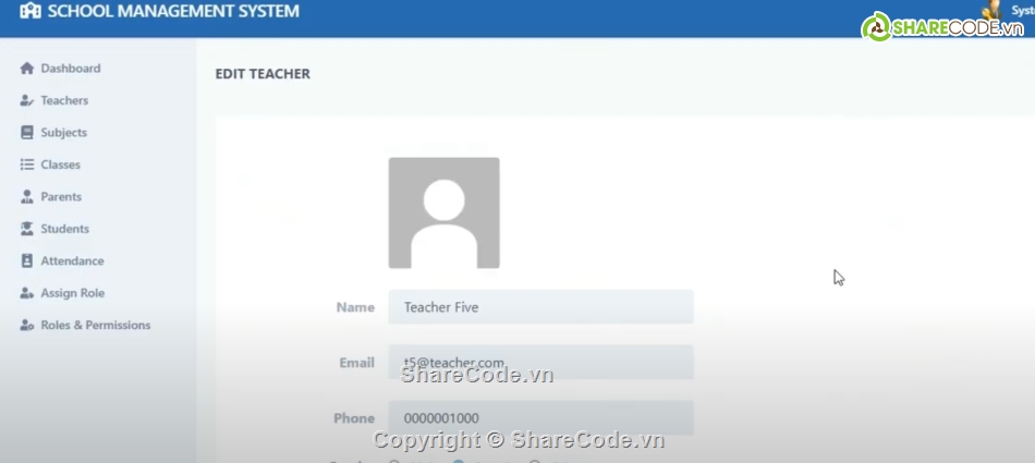 trường học,Laravel,Hệ thống quản lý