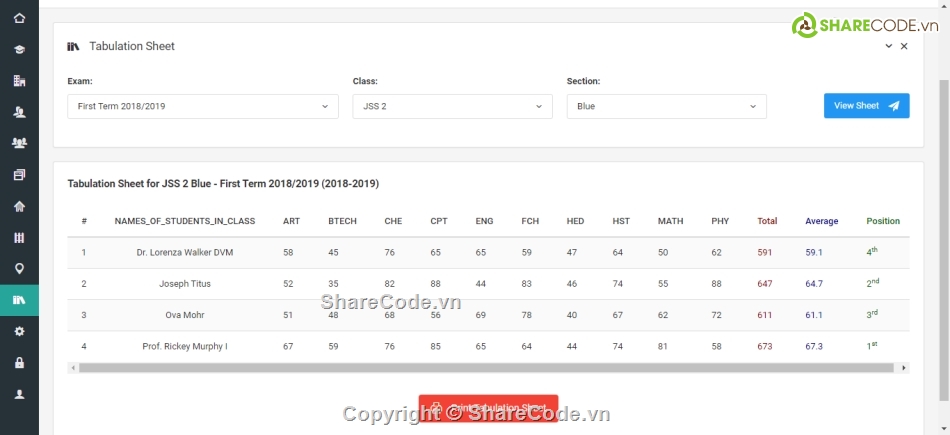 trường học,Laravel,quản lý