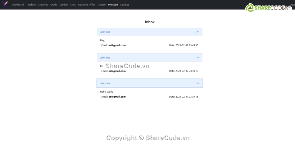 trường học,SQL,Hệ thống quản lý