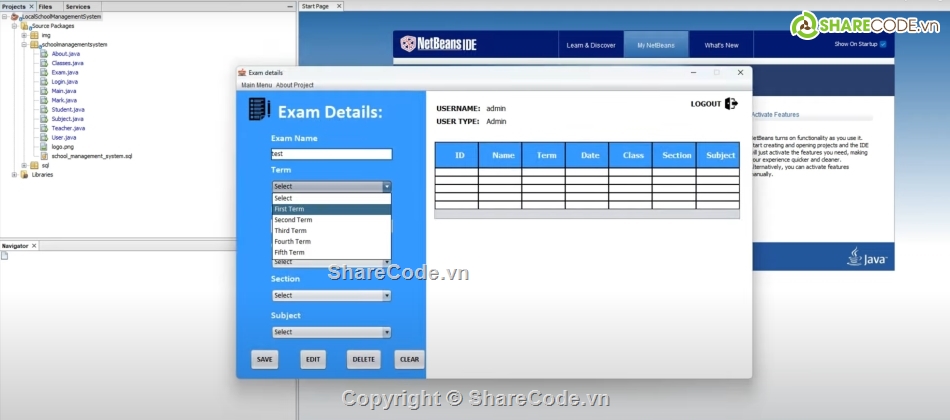 SQL,Quản lý học viên Java,Quản lý  tin học