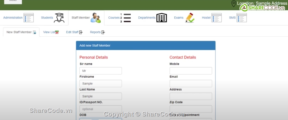 laravel,quản lý trường,quản lý học sinh