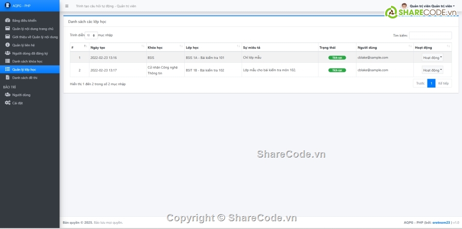 tạo đề thi,đề thi tự động,Hệ thống tự động
