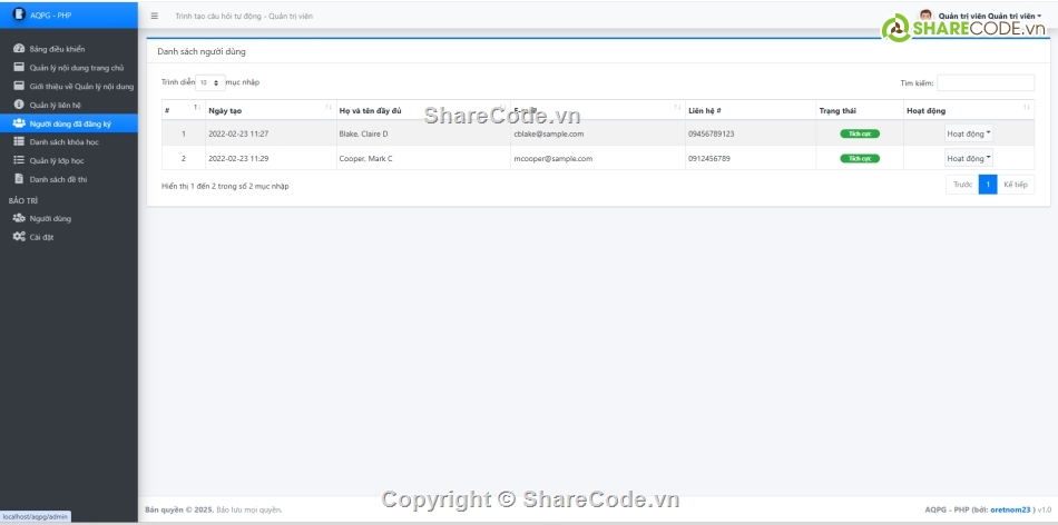 tạo đề thi,đề thi tự động,Hệ thống tự động