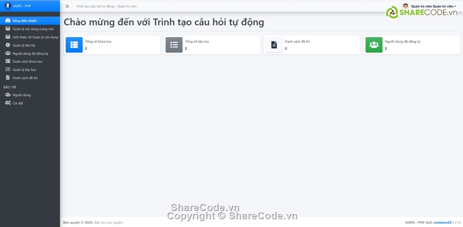tạo đề thi,đề thi tự động,Hệ thống tự động