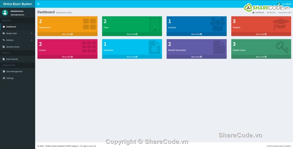 thi trực tuyến,hệ thống thi,phan mem codeigniter