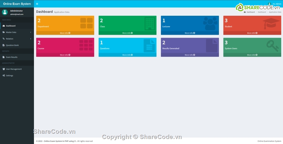 thi trực tuyến,đơn giản,website PHP đơn giản