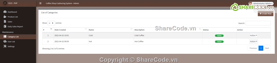 quán lý cà phê,quán cà phê web,thu ngân