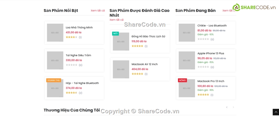Laravel,thương mại,code thương mại  điện tử