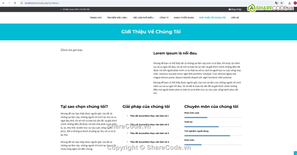 SQL,tìm việc,Ứng dụng tìm kiếm việc làm