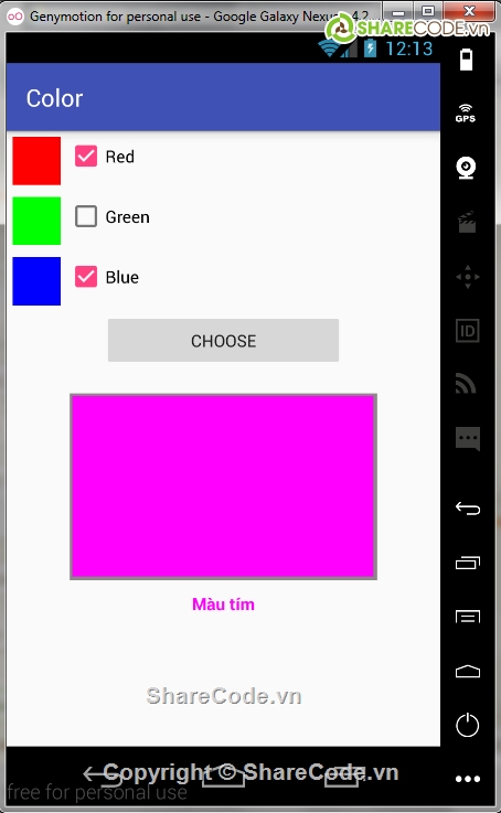 android,ma nguon android,ImageView,hiển thị màu