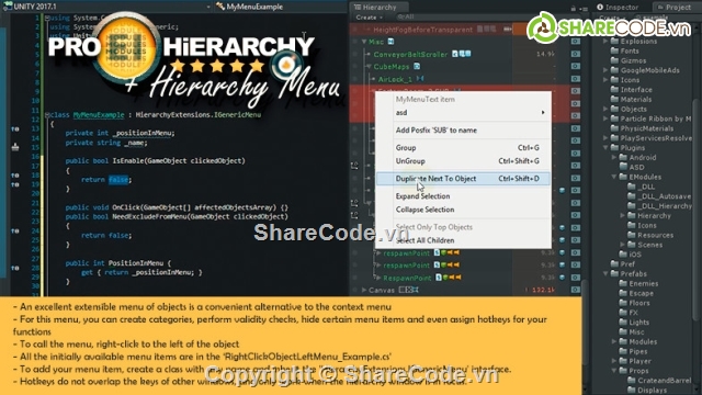 Hierarchy PRO,source code game,source unity game,source code unity