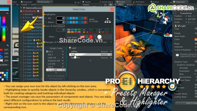 Hierarchy PRO,source code game,source unity game,source code unity