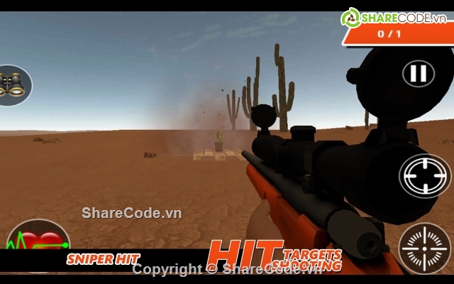 unity,sniper,action,free code source unity,Hit Target Shooter