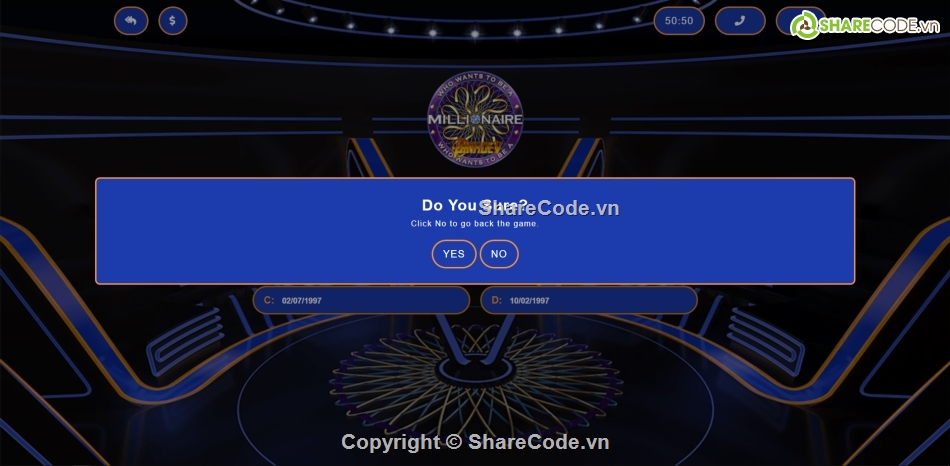 code game ai là triệu phú,ai là triệu phú html,html game ai là triệu phú