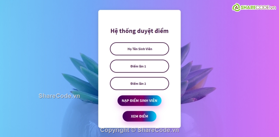 HTML Tính Điểm TB,giao diện web tính trung bình,điểm trung bình html