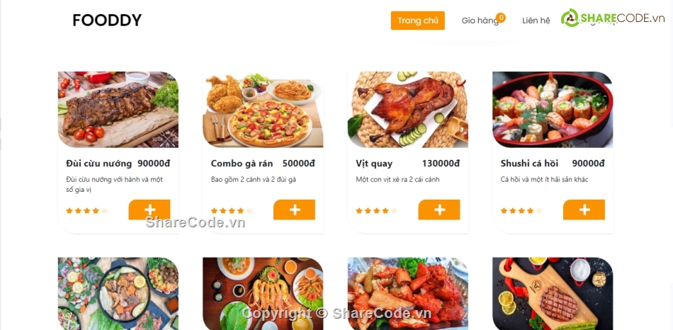 code javascript hay,javascript,website đồ ăn,HTML Web bán đồ ăn