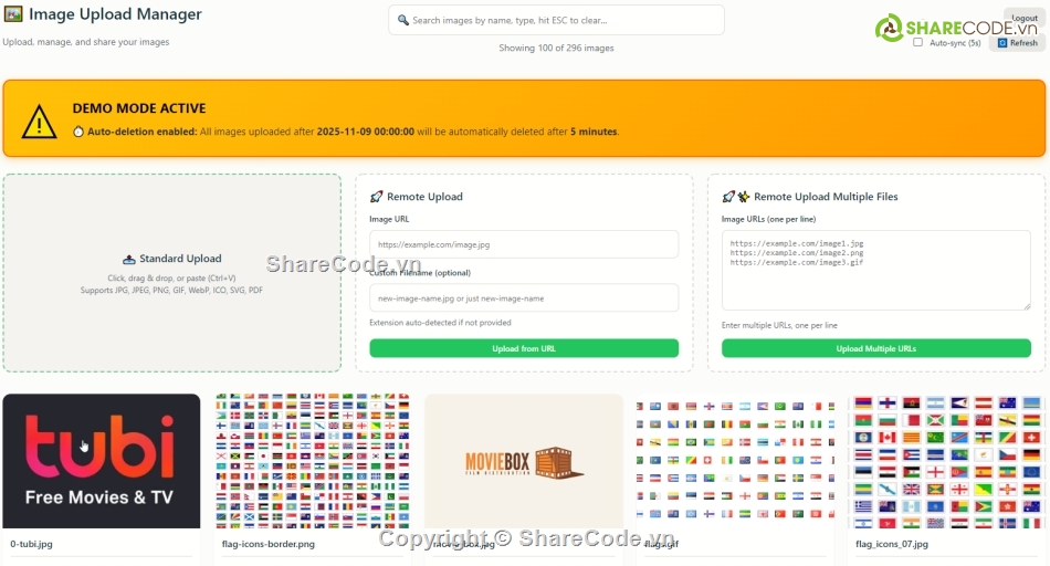Code PHP,remote upload,image upload from clipboard