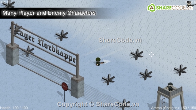 scrolling shooter,shooter game unity,Isometric Shooter,Shooter Game,game bắn súng,code game contra