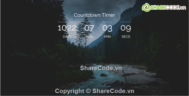 script đếm ngược,Countdown Timer,bộ đếm ngược,đồng hồ thời gian,đếm ngược thời gian