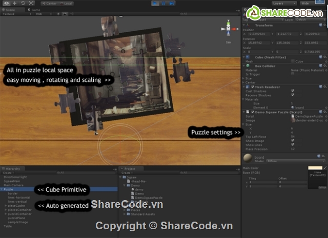 Jigsaw Puzzle Pack,source code unity,source code game