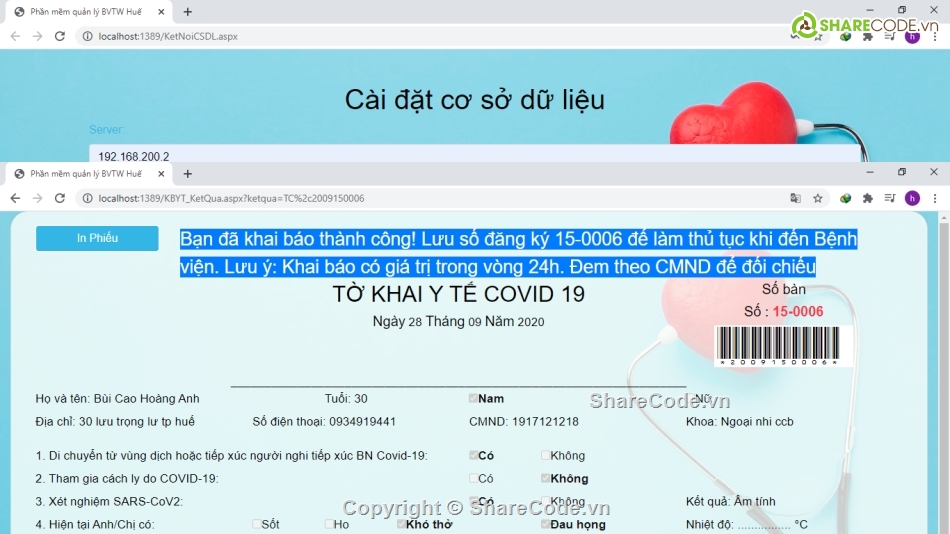 khai báo covid 19,tờ khai covid 19,tờ khai y tế,khai báo y tế,code khai báo y tế