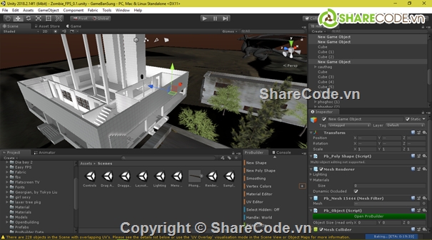 game unity 3d,Lập trình game bắn súng 3D,Unity 3D project báo cáo,bắn súng 3D unity