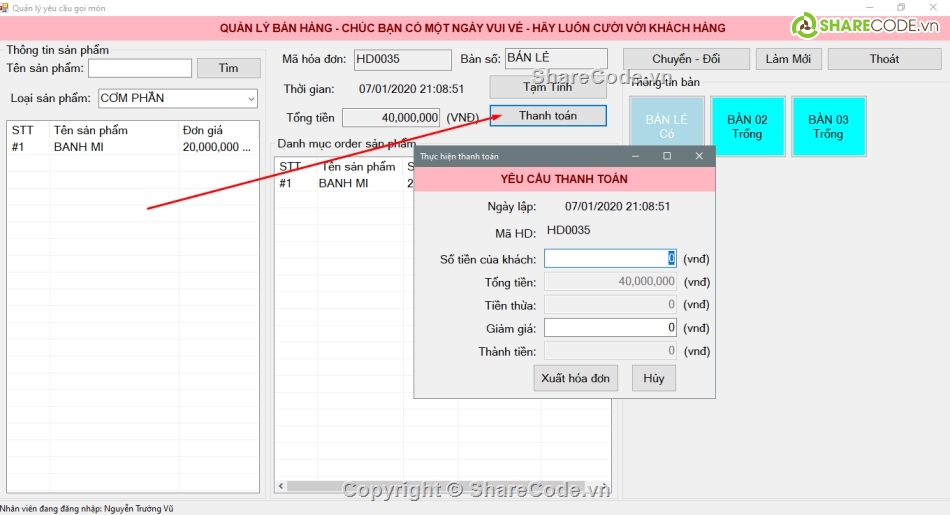 lập trình c#,Lập trình phần mềm quán cafe,Lập trình WinForm,Quản lý quán cafe,C# Visual Studio 2013,Lập trình phần mềm