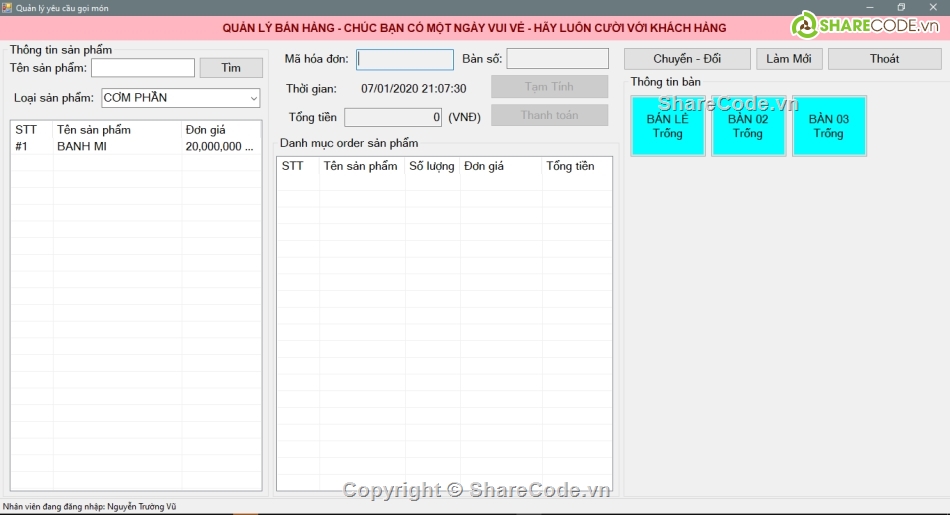 lập trình c#,Lập trình phần mềm quán cafe,Lập trình WinForm,Quản lý quán cafe,C# Visual Studio 2013,Lập trình phần mềm