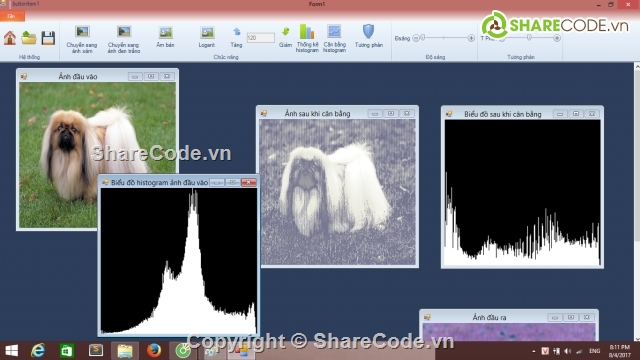 thuật toán histogram,Cân bằng ảnh,xử lý ảnh,đồ án xử lý ảnh