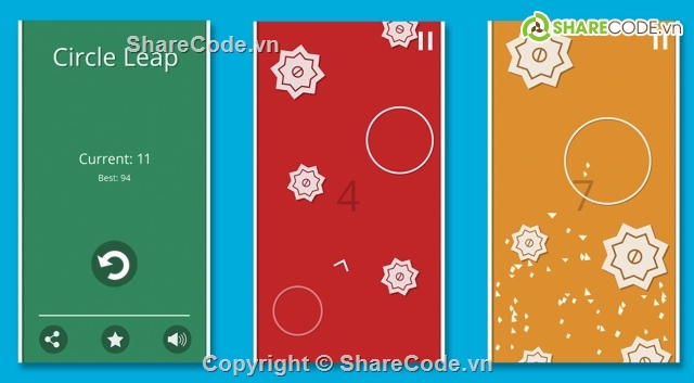 Game,Unity,Mã nguồn Unity,Unity 2D,circle leap,Circle Leap game