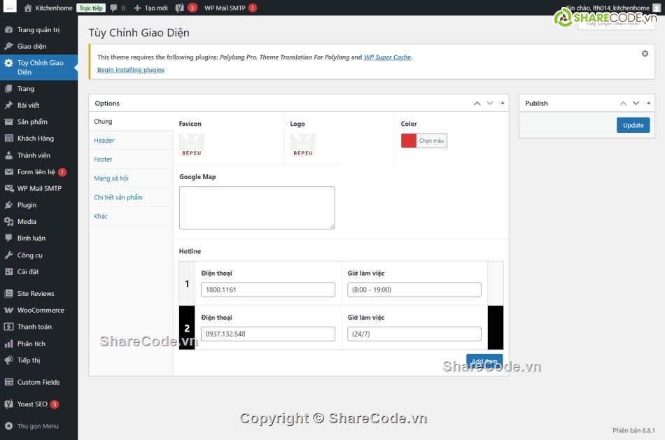 Sharecode,Source code web,Theme WordPress,Web bán hàng,Website cửa hàng,hàng gia dụng