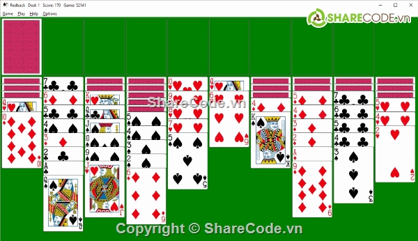 Game spider solitare,Game đánh bài,game windown,game Spider Solitare