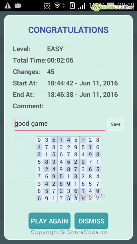 game sudoku,dữ liệu sqlite,game adroid,game tri tue